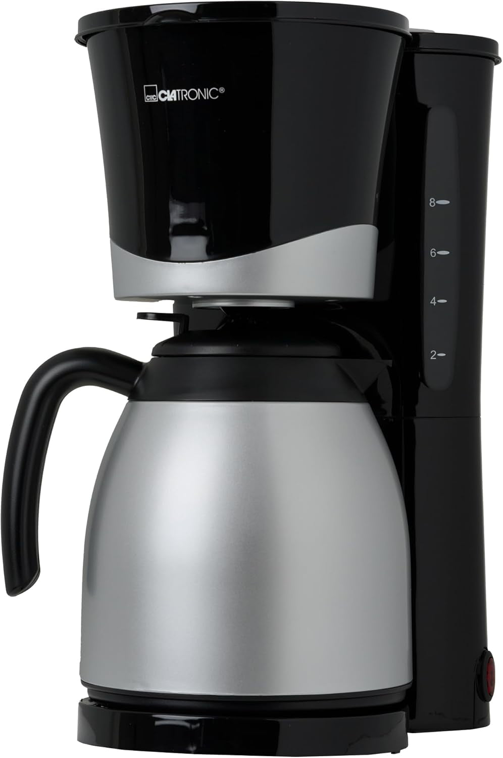Cafetera Clatronic® con termo | para 8-10 tazas de café | sin pérdida de temperatura | cafetera con filtro | 1 litro | Café expreso | Cafetera de filtro con termo | KA 3327 negro
