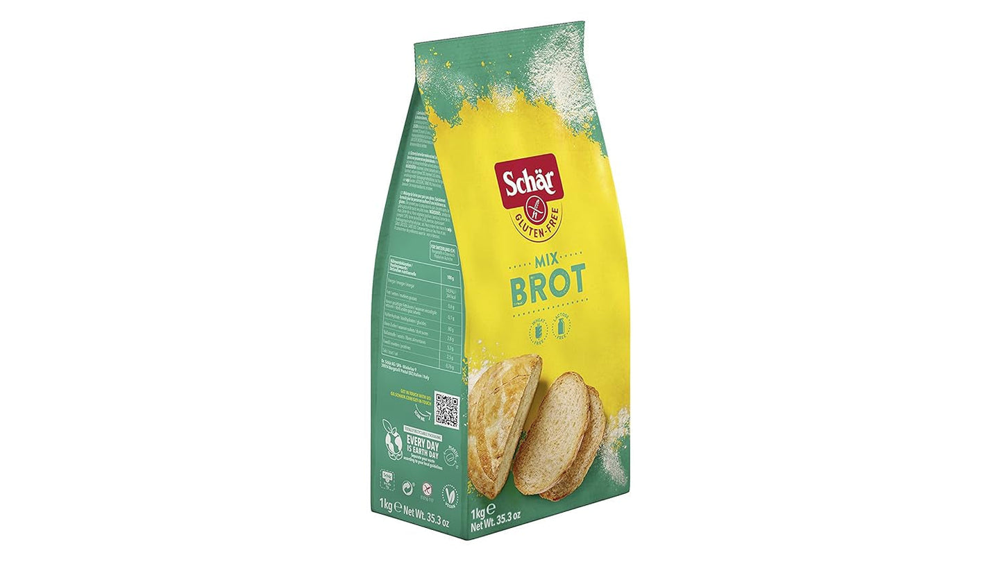 Mix B - Brot Mix Backmischung Sin Gluten 1Kg, Pack 10Er Naty Shop