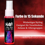 Color en Spray para el Cabello, Tinte Temporal en Spray Rojo, Tinte para el Cabello Rojo Coloreado, Tinte para el Cabello Lavable, Color Rojo Vivo en Spray, Tinte para el Cabello Instantáneo, Tinte para el Cabello de Carnaval, Halloween, Cosplay, Tinte para el Cabello de Fiesta Naty Shop
