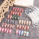 4 Blatt 3D Nagelsticker Frühling Blume Nagelaufkleber 5D Stereoskopisch Selbstklebend Nail Art Sticker Decoración Nageldesign Zubehör