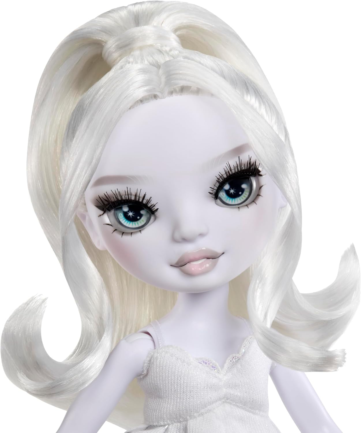 Muñeca Rainbow High Shadow High Girl's Night - Natasha Zima - Muñeca de moda de 28 cm en tonos grises, pelo blanco y traje plateado con accesorios y peine - Para coleccionistas y niños a partir de 6 años