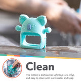 Nuby - Guante Dental de Silicona, Sin BPA, Koala Azul, 3 meses en adelante