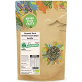 Wholefood Earth Lentejas orgánicas estilo francés de color verde oscuro 1 kg sin OGM | Vegano | Rico en fibra | Rico en proteínas | Certificado orgánico
