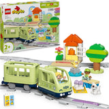 LEGO DUPLO Town Tren de aventuras interactivo, juego con luces y sonidos para juegos de rol, permite a niños de 2 años construir vías, juguete educativo para preescolares 10427 Juegos de construcción Besuche den LEGO-Store Default Title