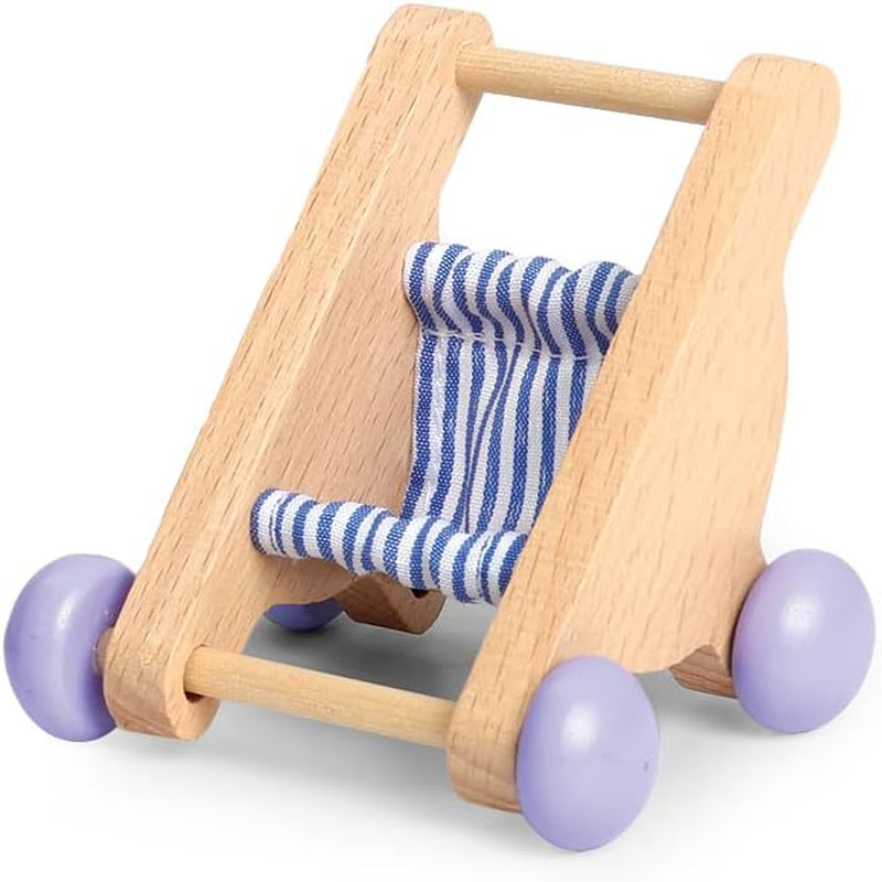 Hape Baby Room - Juego de habitación para muñecas de madera, muebles para muñecas, accesorios para casa de muñecas para niños pequeños, habitación para bebés en miniatura con columpio y accesorios, juego de rol para niños de 3 años