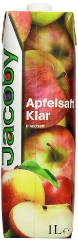 Jacoby Zumo de manzana 100% claro, 6 x 1 litro Bebidas sin alcohol Naty Shop