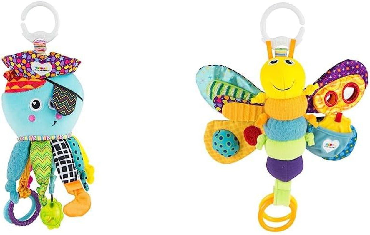 Lamaze juguete para bebés Capitán Calamari el pulpo pirata Clip & Go - juguete de alta calidad para niños pequeños - a partir de 0 meses & Freddie la luciérnaga Clip & Go - juguete de alta calidad para niños pequeños Bebe Naty Shop Toys Título predeterminado