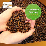 Coffeefair Cafe Creme Kaffeebohnen in Barista Qualität - 1kg para Kaffeevollautomaten, Mischbohne for Kaffee oder Espresso verwendbar, schonende Trommelröstung