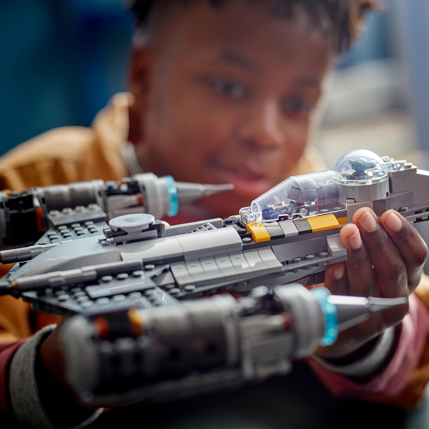 LEGO Star Wars Mandalorian Fighter N-1 del libro de Boba Fett Juguete de construcción con nave espacial, juego de 4 personajes, incluida la figura de Baby Yoda 75325 Juegos de construcción Besuche den LEGO-Store