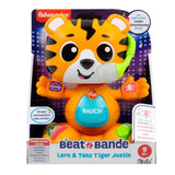 Fisher-Price Baby and Infant Beat Bande Lern & Tanz Tiger Justin Juguete educativo con sonidos y luces para bebés de 9 meses en adelante, edición alemana, HYL31 Baby Toys Naty Shop