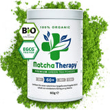 Terapia Matcha 30+ | Té Matcha orgánico en polvo | 60 gramos | Con un contenido comprobado de al menos 30 mg/g de catequina EGCG | Apoya el sistema inmunológico y los niveles de energía | Calidad Ceremonial | Té verde de Japón