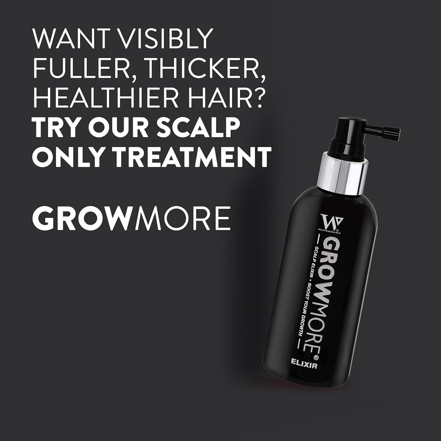 Watermans Grow More Elixir Hair Growth Serum - Fortalece las raíces del cabello - Promueve el crecimiento del cabello - Para mujeres y hombres Cuidado del cabello Naty Shop
