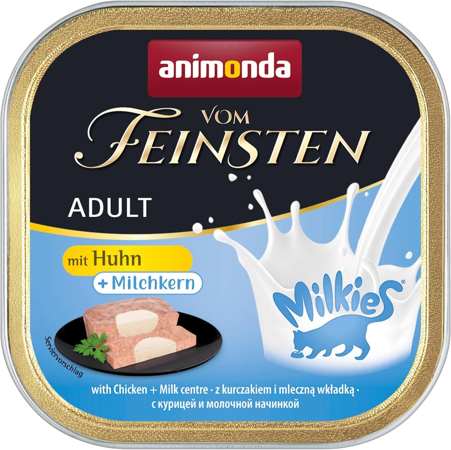 animonda Vom Feinsten Comida húmeda para gatos adultos, variedad de pollo, 6 x 100 g