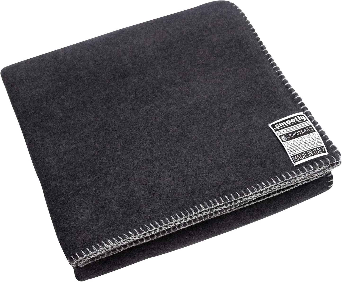 Zoeppritz since 1828 Manta polar suave - Manta polar cómoda y esponjosa - Vegano - 140X190Cm - 010 Blanquecino, 010 Blanquecino Zoeppritz Since 1828 965 Gris oscuro 140X190Cm