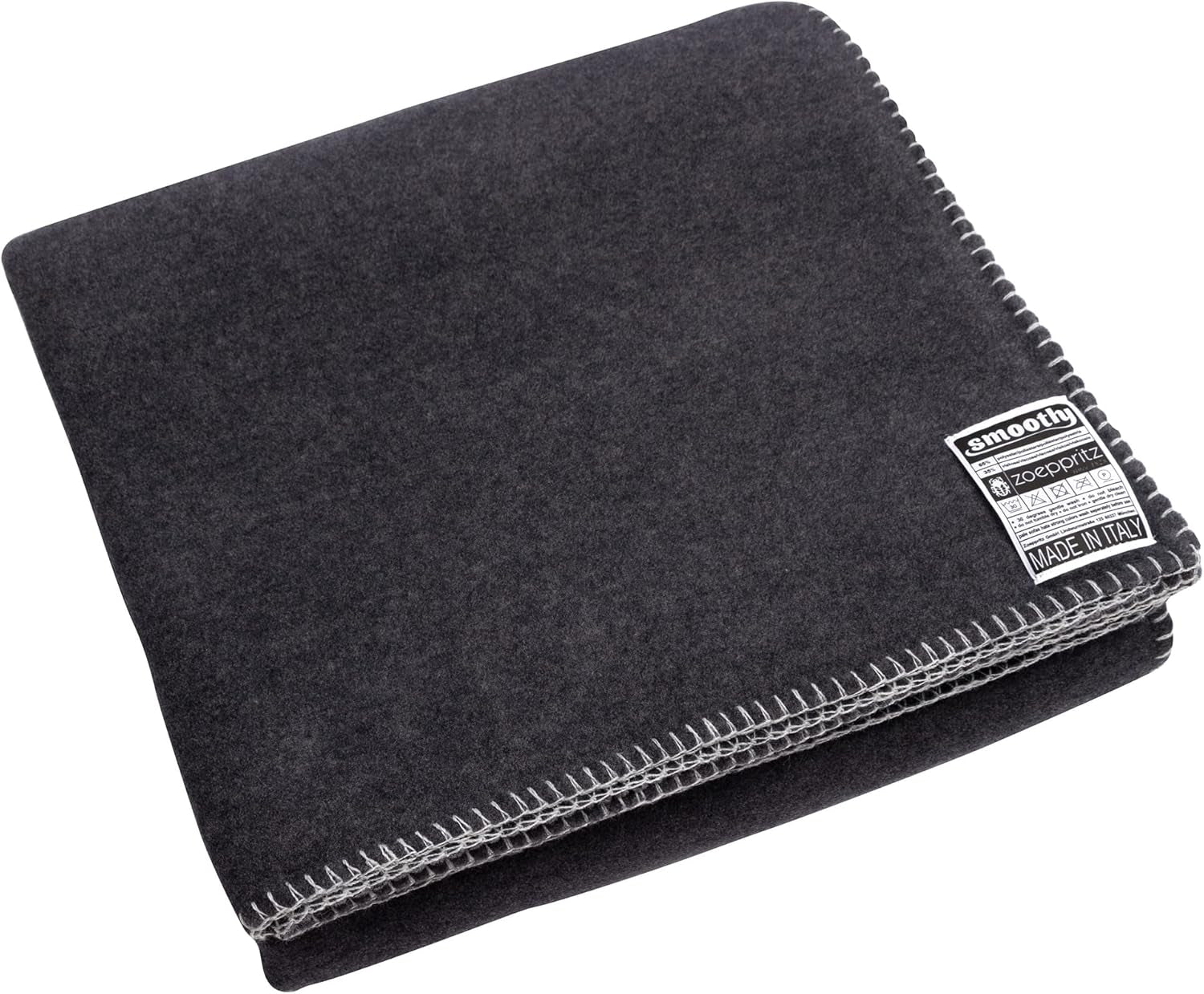 Zoeppritz since 1828 Manta polar suave - Manta polar cómoda y esponjosa - Vegano - 140X190Cm - 010 Blanquecino, 010 Blanquecino Zoeppritz Since 1828 965 Gris oscuro 140X190Cm