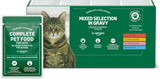 Amazon Comida Húmeda para Gatos Adultos Selección Mixta en Salsa 4,8kg (48 Paquetes x 100g)
