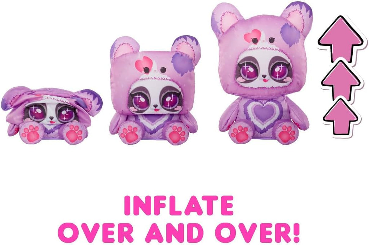 Jajaja ¡Sorpresa! Disfraz de preadolescente, aros sorpresa, linda muñeca de moda con disfraz inflable de panda morado y muchas sorpresas, incluida moda y accesorios geniales: ideal para niños a partir de 4 años
