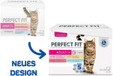 Perfect Fit Adult 1+ selección de comida húmeda con salmón, pescado de aguas profundas, ternera y pollo, 48 sobres, 12x85g (paquete de 4) - Comida húmeda premium para gatos adultos a partir de 1 año