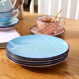 Vancasso Juego de café de Porcelana Macaron, 12 Piezas, Servicio de café Colorido para 4-12 Personas, Juego de Tazas, Incluye Tazas de café, platillos y Platos de Postre