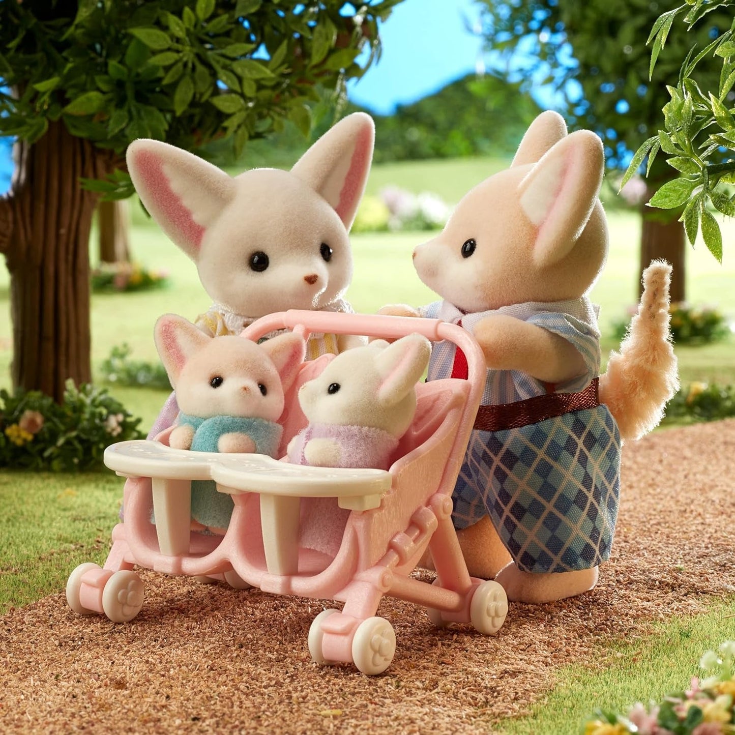 Sylvanian Families L5696 Familia Zorro del Desierto Muñecas Naty Shop