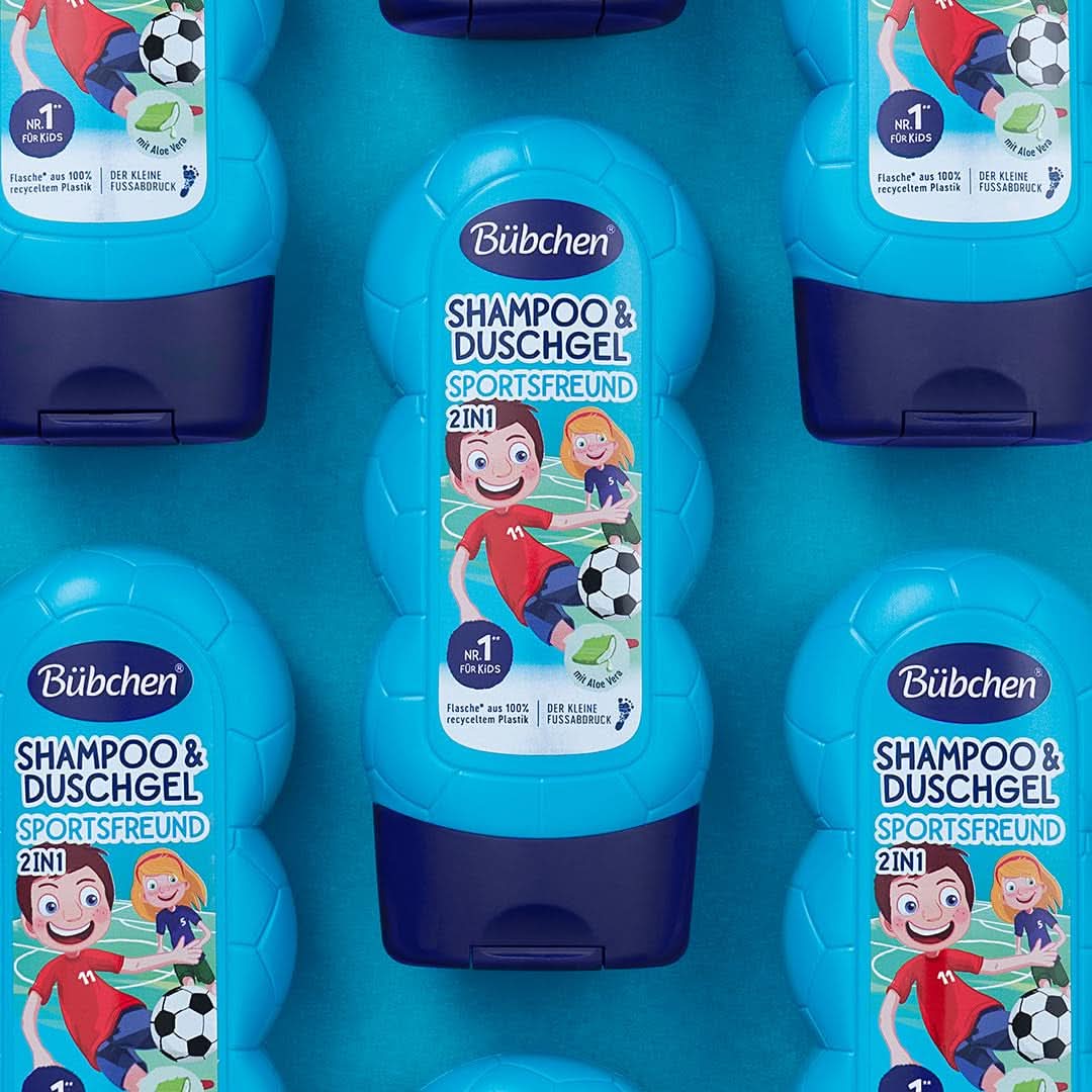 Bübchen Sportsfriend 2In1, Champú y gel de ducha, 230 ml Ducha y baño Naty Shop