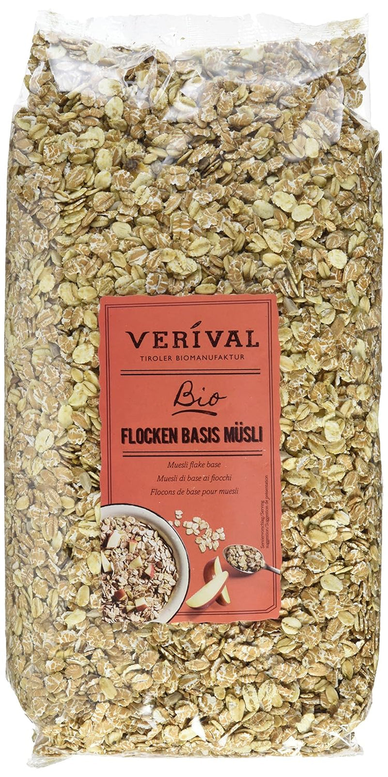 Verival Flocken Basis Müsli - Bio, Paquete De 6Er (6 X 1 Kg) Cereales Naty Shop Título Predeterminado