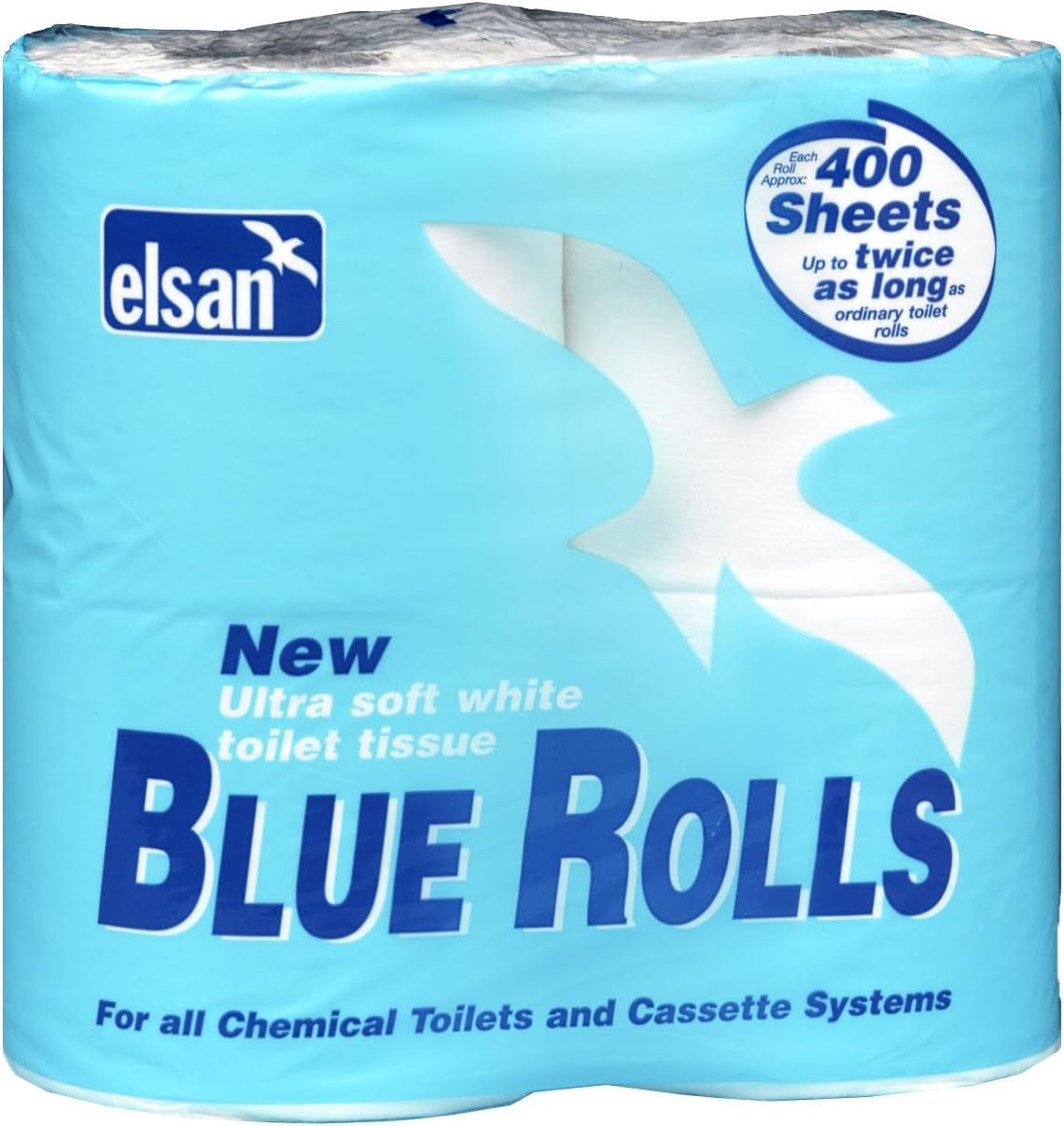 Rollos De Papel Higiénico - Azul, Tamaño 4 X 400