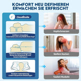 Cloudétoile Almohada cervical Almohada viscoelástica - Almohada ortopédica ergonómica 2 en 1 Almohada viscoelástica para dormir de lado Almohada de apoyo para el cuello Almohada viscoelástica ajustable en altura Blanco 64X38X12cm Almohadas ortopédicas cervicales Naty Shop