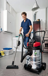 Manguera de aspiración original Einhell para aspiradores en seco y húmedo (longitud 3 m, incl. adaptador de conexión para todos los aspiradores en seco y húmedo Einhell, de plástico duro)