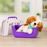 Little Live Pets Mi cachorro realmente real - Parches; Cachorro interactivo; más de 60 sonidos/reacciones; apariencia realista; 1 de 72 variantes; set de juego con bolsa de transporte; pilas incluidas; edades 5+
