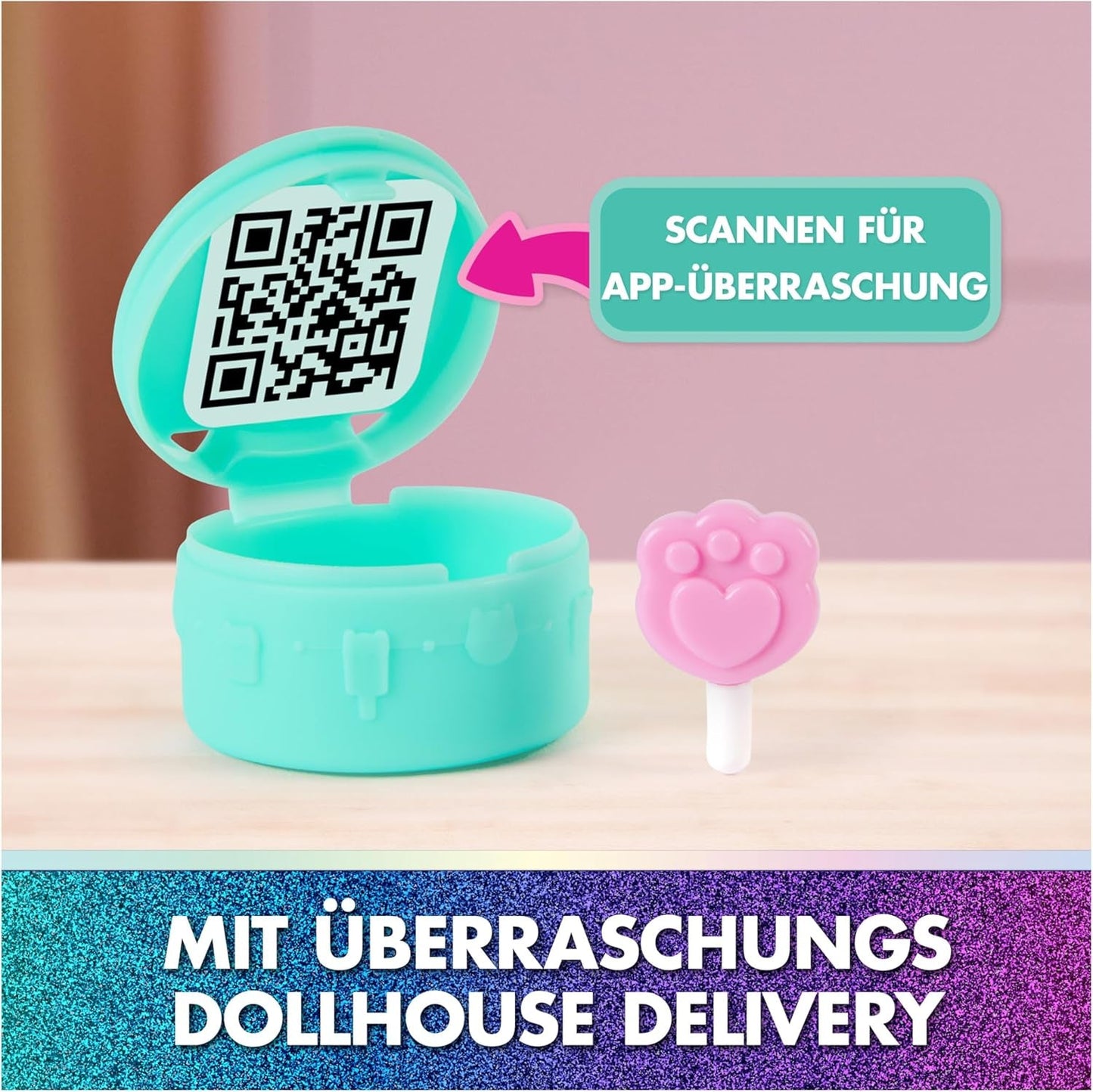 DREAMWORKS GABBY'S DOLLS HOUSE: LA PELÍCULA - El dulce balcón de Kuchi con figuras de casa de muñecas y accesorios para niños a partir de 3 años