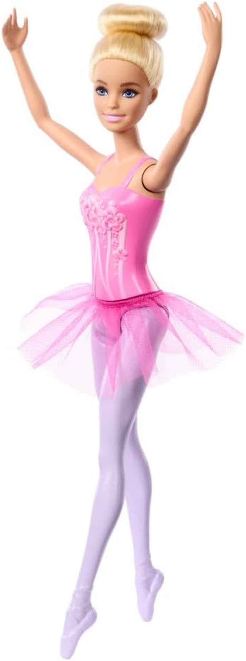 Muñeca Barbie Bailarina Rubia de Moda con Tutú Lila Desmontable con Brazos de Ballet y Zapatos Puntiagudos HRG34