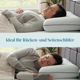 Almohada viscoelástica con gel LUCID 40x60 cm - transpirable - efecto refrescante - funda lavable - almohada con certificado Oeko-Tex, blanco