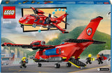 LEGO City Avión de Bomberos, Avión de juguete para niños, set de construcción con 3 figuras de bomberos y decoración de fuego, excelente idea de regalo para niños y niñas a partir de 6 años 60413 Juegos de construcción Besuche den LEGO-Store