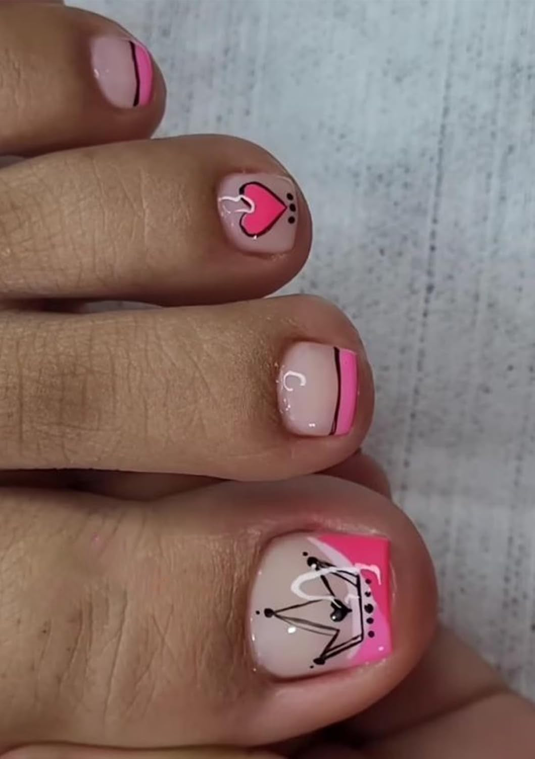 Juego de Uñas Postizas Adhesivas - Uñas Postizas Francesas - 24 Piezas Diseño Cuadrado Corto Blanco Rosa Degradado Uñas Artificiales Manicura Bailarina (Degradado Rosa Corto)