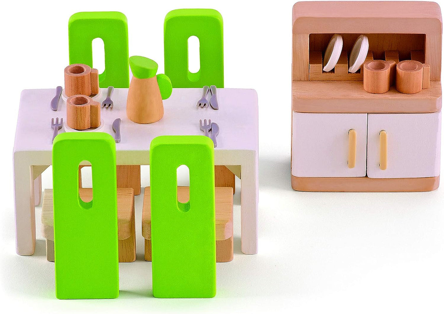Hape E3459 - Habitación infantil, pequeña Naty Shop Casas de Muñecas Comedor