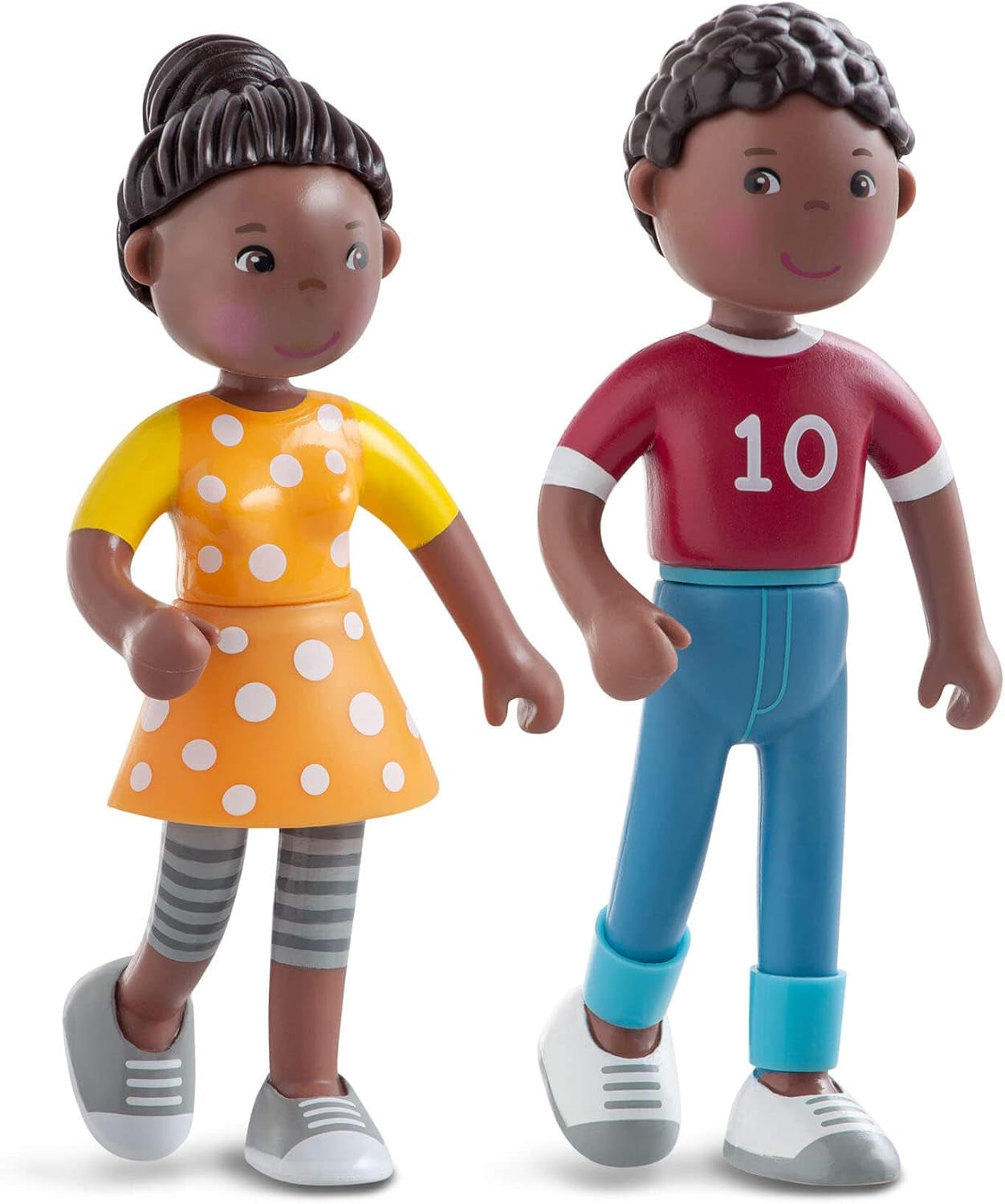 HABA 306696 - Juego de tiempo en familia Little Friends, accesorios flexibles para muñecas, a partir de 3 años