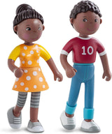 HABA 306696 - Juego de tiempo en familia Little Friends, accesorios flexibles para muñecas, a partir de 3 años