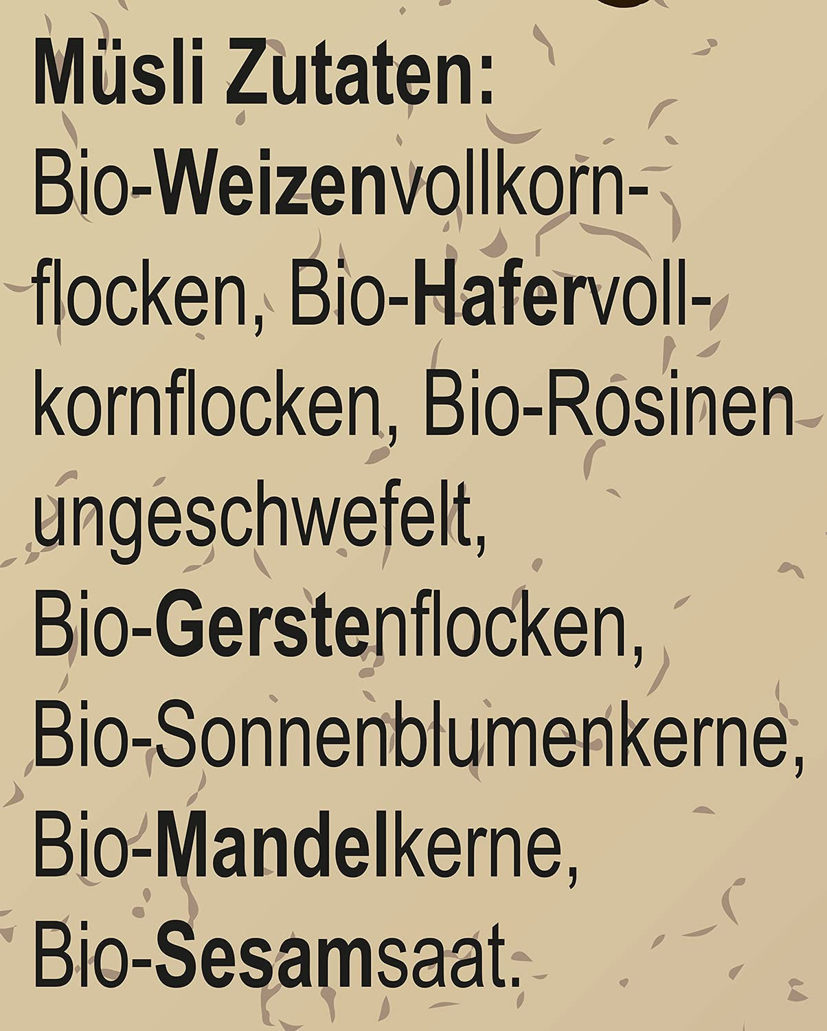Seitenbacher Bio Müsli Voll-Biologische Mischung I Ohne Zugesetzten Zucker I Ohne Zugesetztes Fett I (1 X 750 G) Cereales Naty Shop
