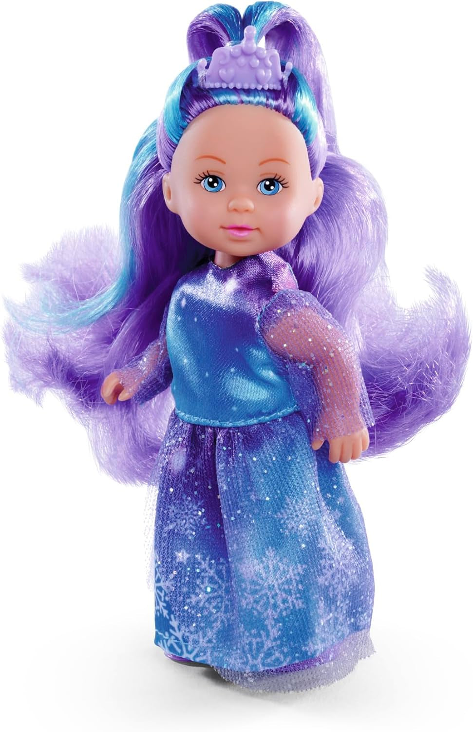 Muñeca Simba Evi Princess Fantasy of Love con un vestido de cuento de hadas y un unicornio brillante Muñeca de juego de 12 cm a partir de 3 años