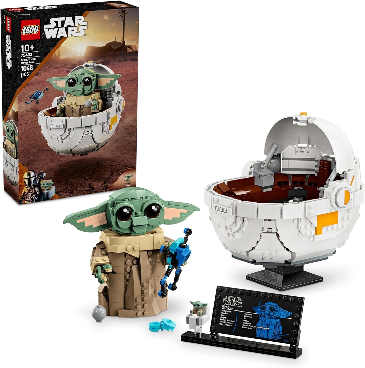 LEGO Star Wars 75403 Grogu en su Cuna Repulsora Mandaloriana - Minifigura coleccionable - Modelo para construir, jugar y exponer - Decoración del hogar - Regalo para niños y niñas mayores de 10 años Juegos de construcción Besuche den LEGO-Store Default title
