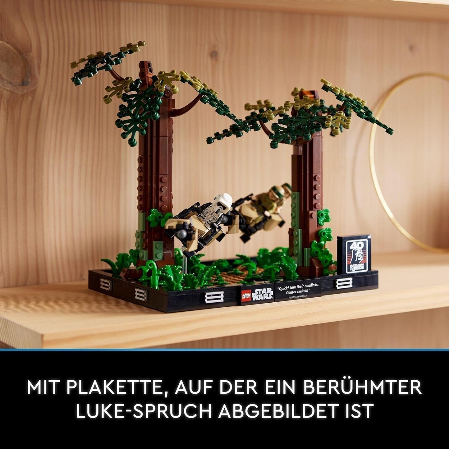 LEGO 75353 Star Wars Persecución en Endor - Set de diorama, El regreso del Jedi con Luke Skywalker, la princesa Leia y el soldado explorador y motos deslizadoras, sets de construcción del 40.º aniversario Consultar en LEGO-Store