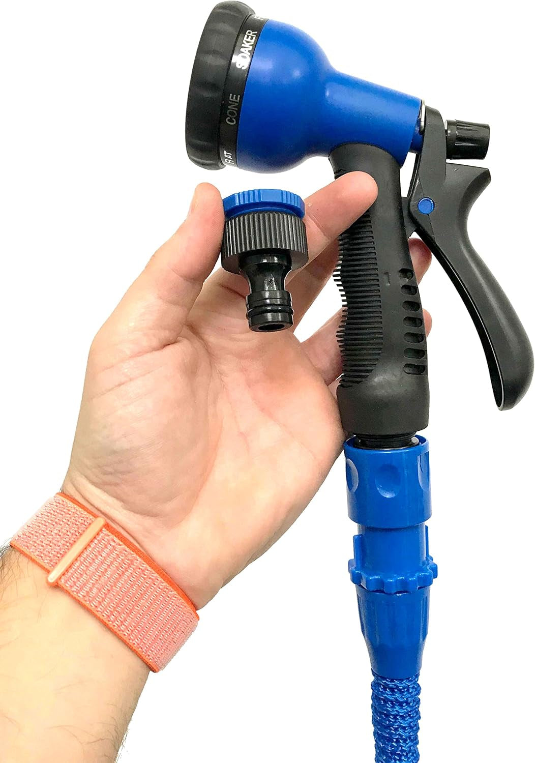 Pro C2607B Manguera Extensible con Presión del Agua, Azul, 7,5 metros