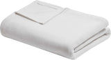 Madison Park Freshspun Wicker Twin Grey Cotton Blanket Camas y mantas Madison Park King color crema
