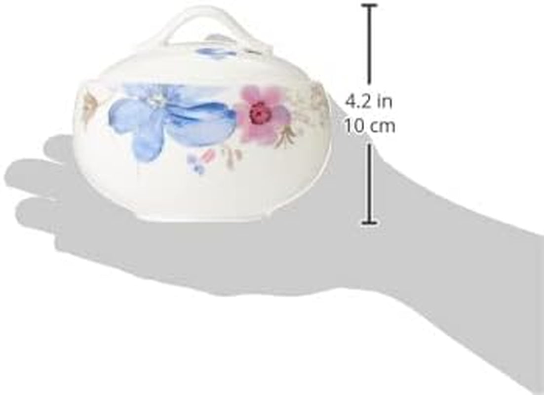 Villeroy & Boch Mariefleur Gris Basic azucarero, porcelana premium, blanco/multicolor