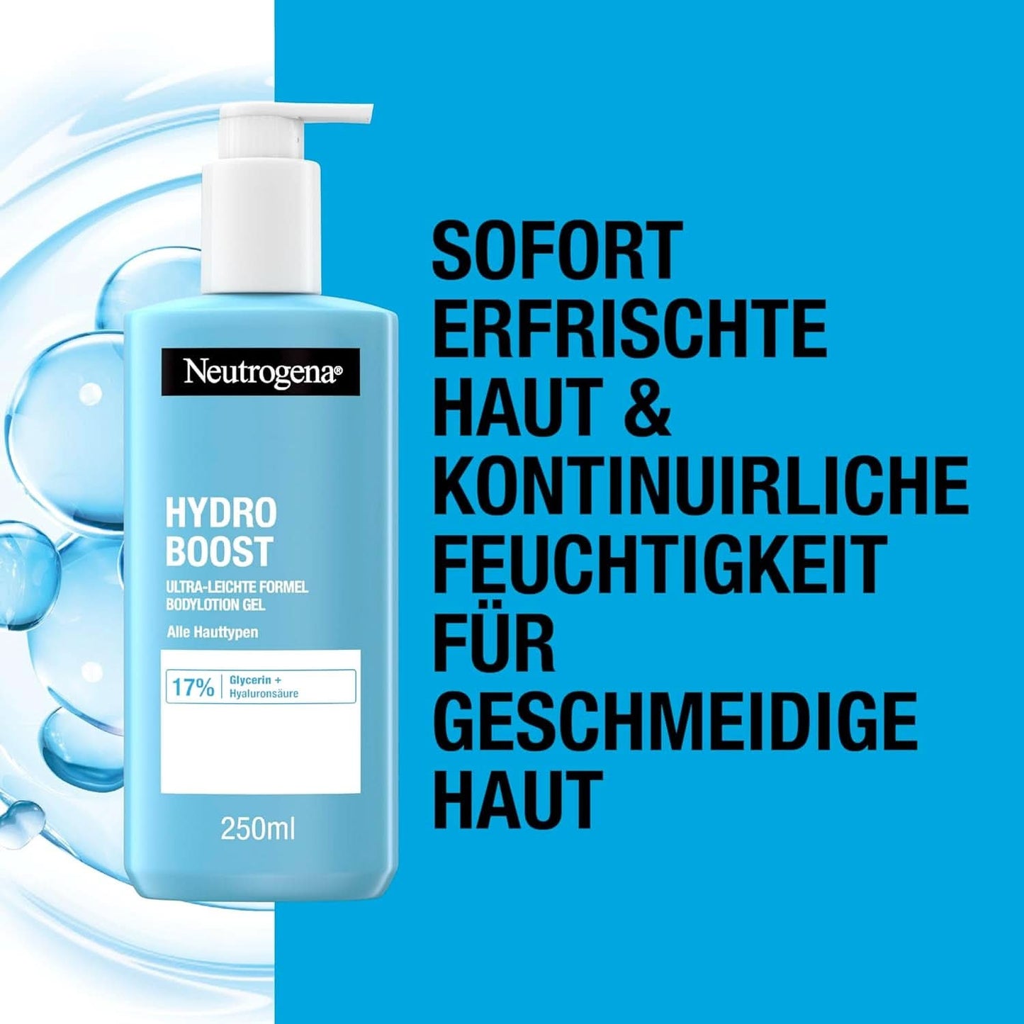 Neutrogena Hydro Boost Gel Loción Corporal Fórmula Ultraligera para pieles finas, 250 ml Cosmética y Belleza Naty Shop
