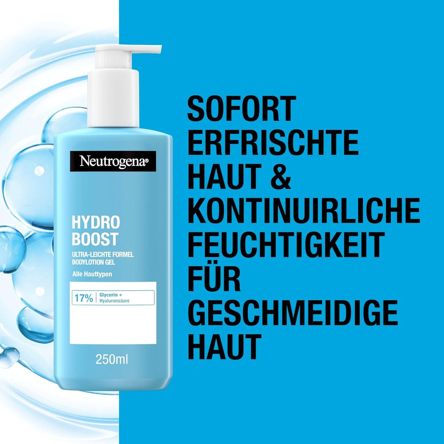 Neutrogena Hydro Boost Gel Loción Corporal Fórmula Ultraligera para pieles finas, 250 ml Cosmética y Belleza Naty Shop