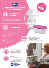 Chicco, Sacaleches eléctrico portátil, 5 niveles de intensidad, 150 ml Alimentación y Accesorios Lactancia Tienda Bebe Naty