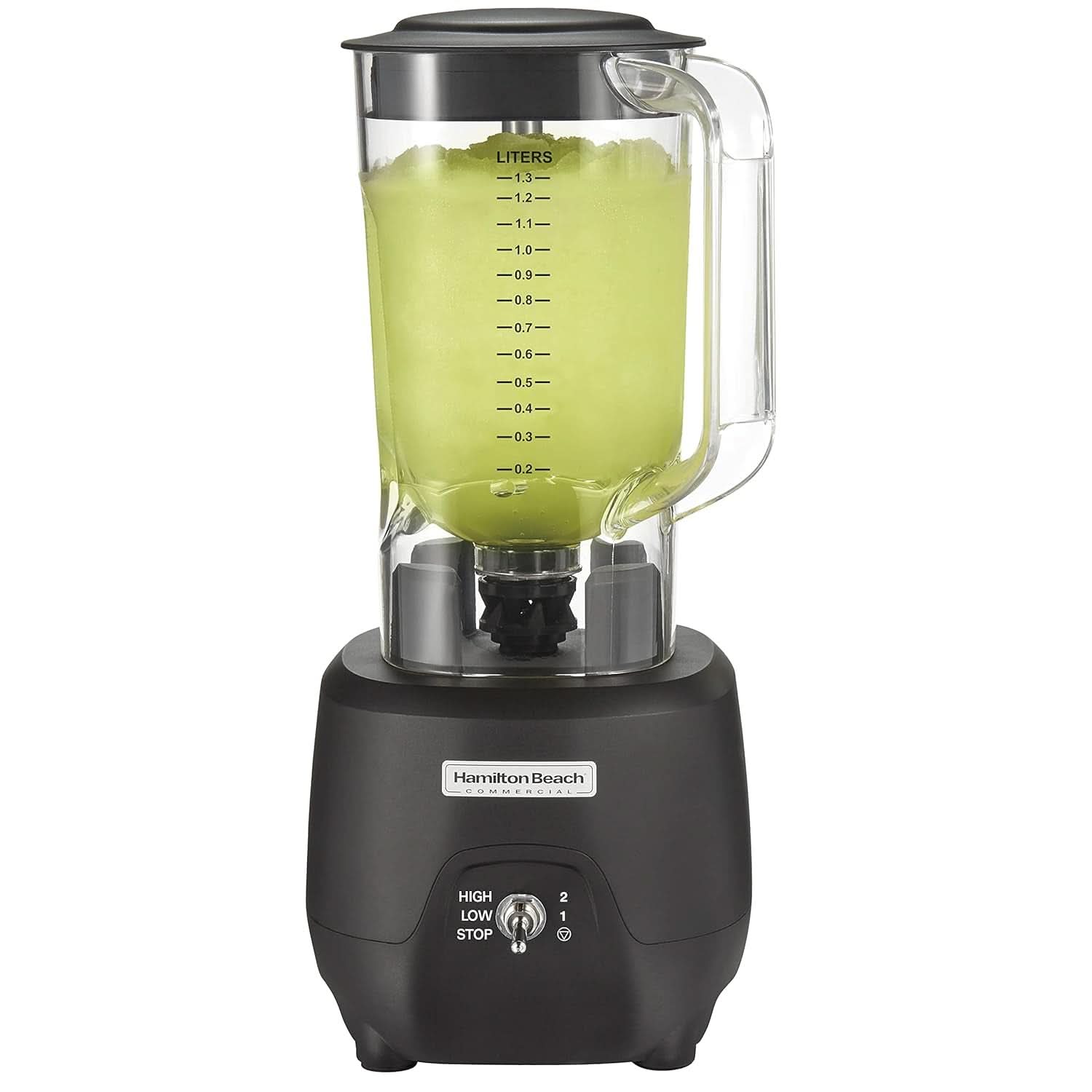 Hamilton Beach Commercial® 908®R Batidora de Barra, HBB908R-CE, 1 HP, Recipiente de Policarbonato de 1,3 L, 2 Velocidades, 220-240V, Cocina Negra Naty Shop