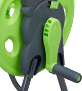 Relaxdays Carro portamangueras 45m 1/2" Enrollador de mangueras de agua Jardín 82,5 x 43 x 34cm Gris-Verde